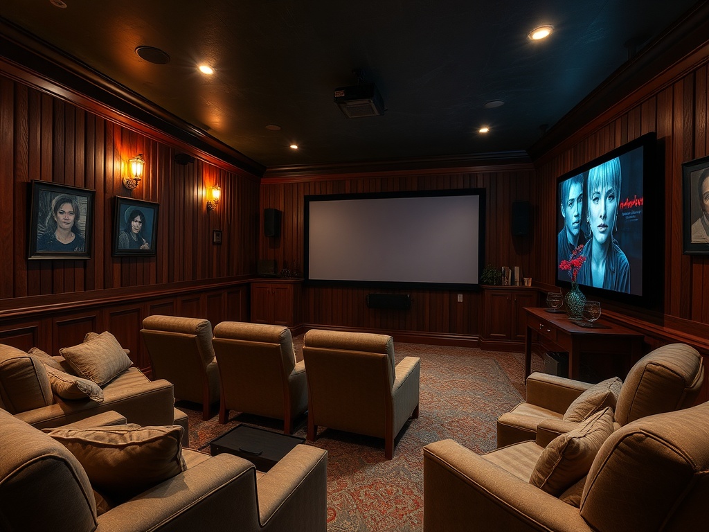 СТРОЙНЕЙМ | Домашний кинотеатр в деревянном доме